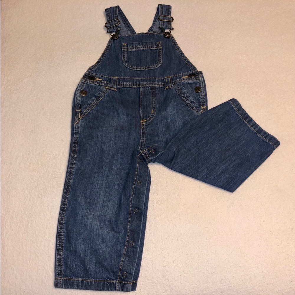 Old Navy 18-24 Months Unisex Jean Overalls - Picture 4 of 7